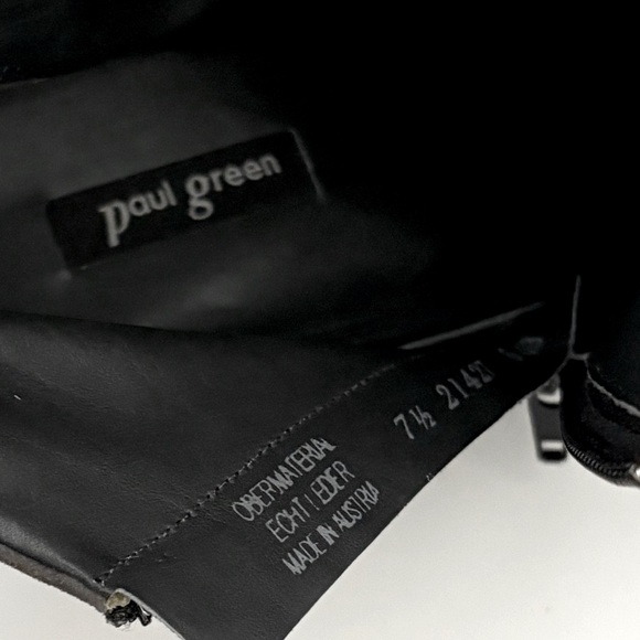 EUC Paul Green Tatum Iron Grey Suede Pointy toe Bootie size USA 10, UK size 7,5 - Picture 8 of 10